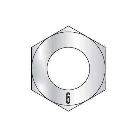 Hex Nut, M5-0.8, Steel, Class 6, Zinc Plated, 4 Mm Ht, 1000 PK